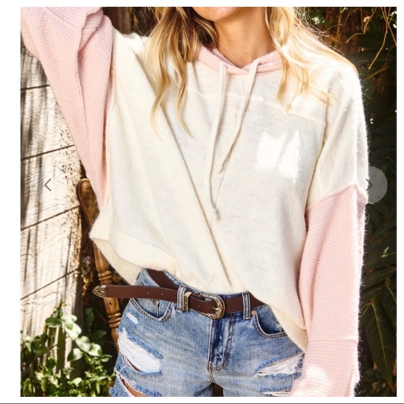 Color-block sweater/sweatshirt hoodie fabulous - Picture 7 of 7